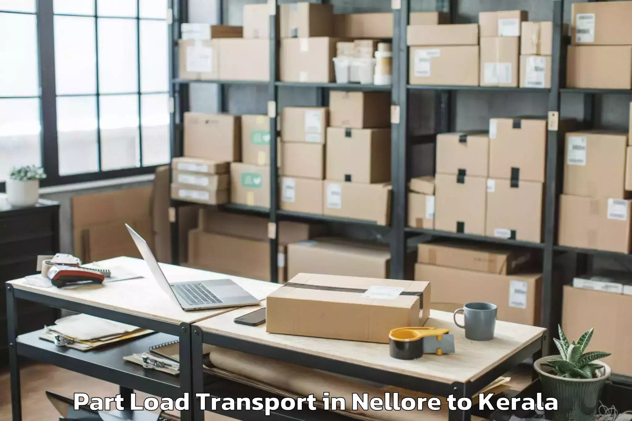 Top Nellore to Karthikapally Part Load Transport Available